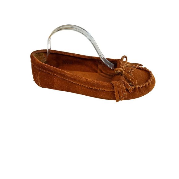 Minnetonka Brown Moccasins Men’s 8 Women’s 10 Loafers Slippers - Picture 3 of 9